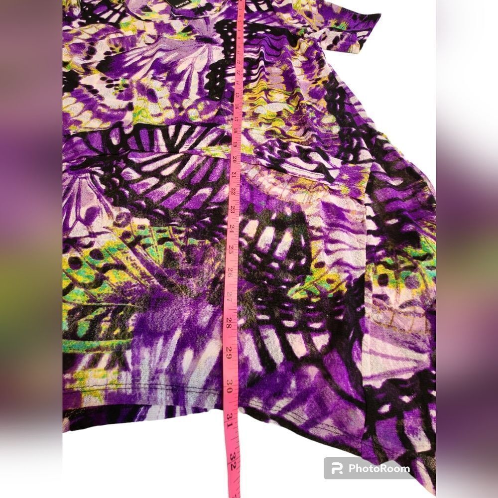 Avenue Blouse, Purple/Green, Swing,Women's Size 16 — image 6 of 8